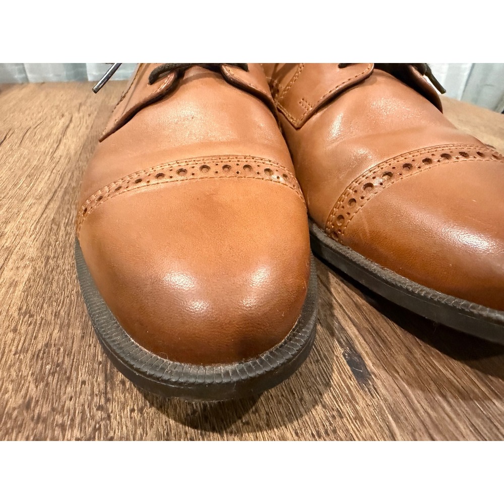 Cole Haan Men's Dustin Cap Toe‎ Brogue Oxford British Tan Style C25806 Men's 8.5 - Picture 8 of 10